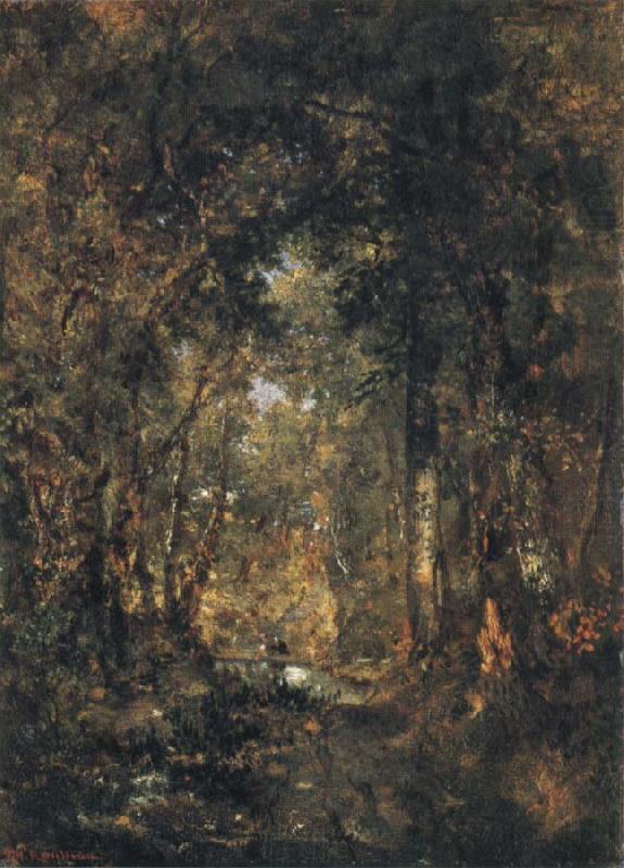 In the Wood at Fontainebleau, Theodore Rousseau
